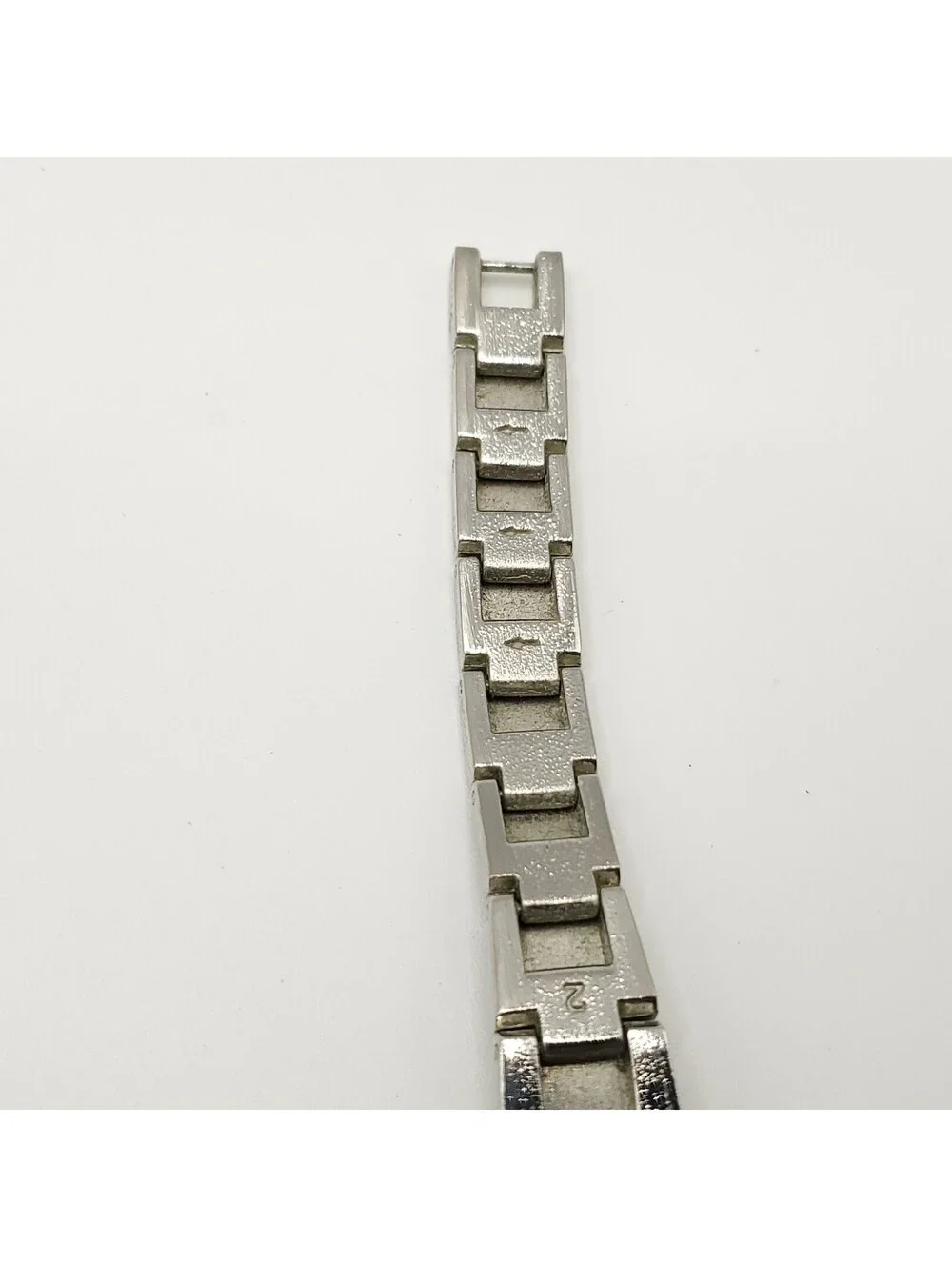 Embassy By Gruen Diamond Watch Women New Battery 20mm Silver Tone